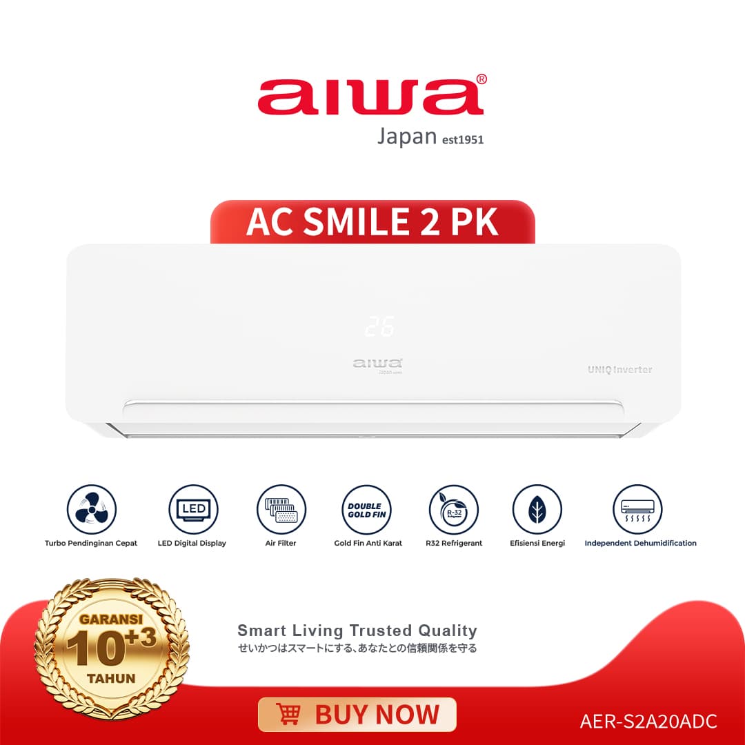 AC SPLIT WALL ON/OFF SMILE SERIES - 2 PK